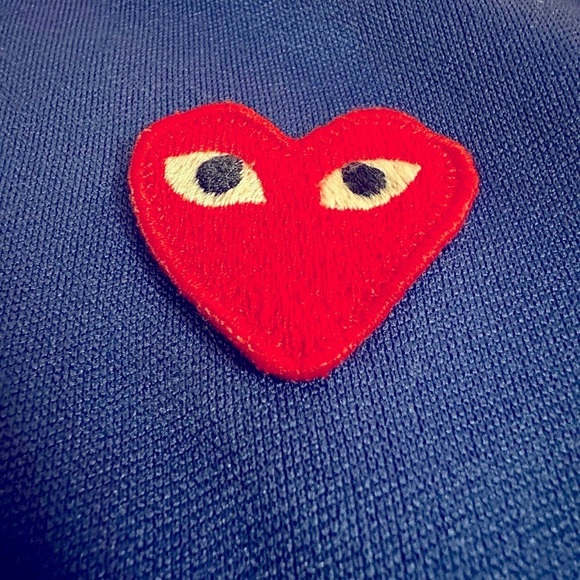 CDG Play Hoodie Blue - Picture 2 of 7